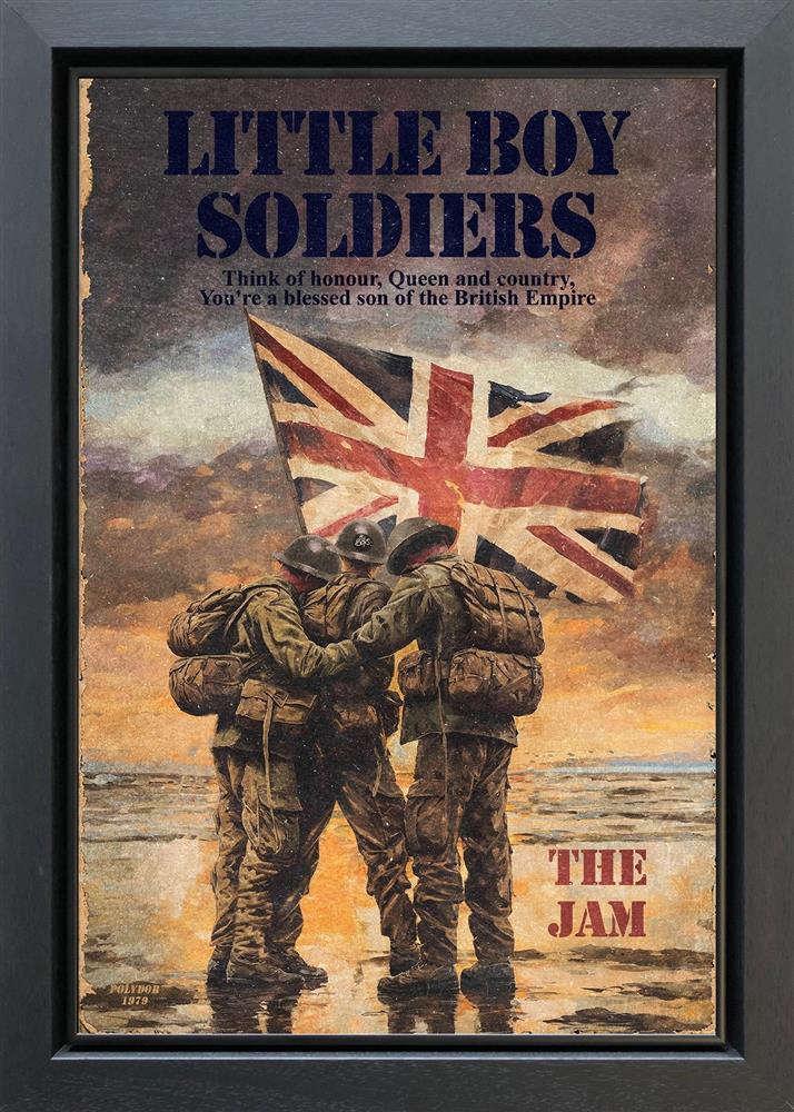 Linda Charles - 'Little Boy Soldiers' - Framed Original Artwork