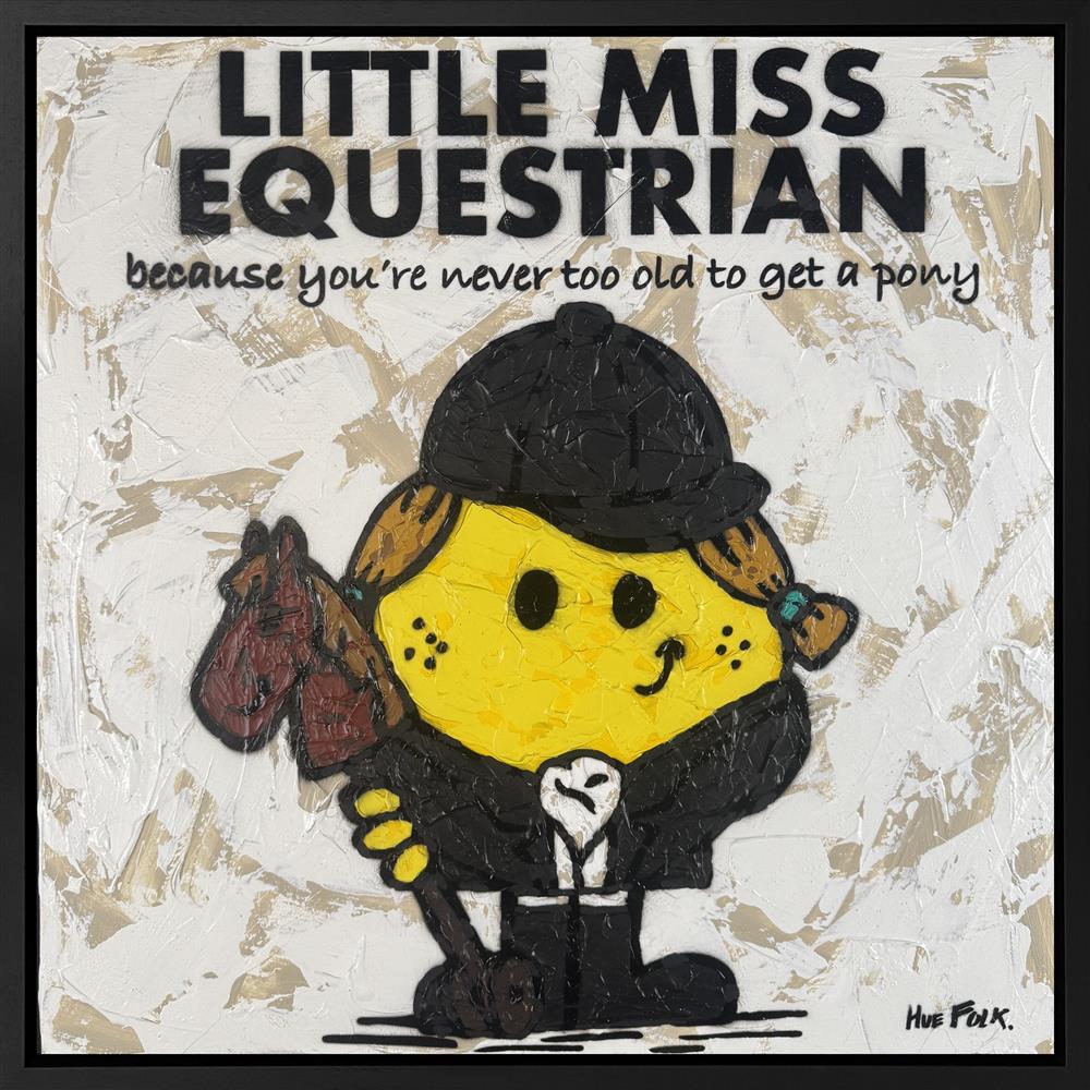 Hue Folk - 'Little Miss Equestrian' - Framed Original Artwork