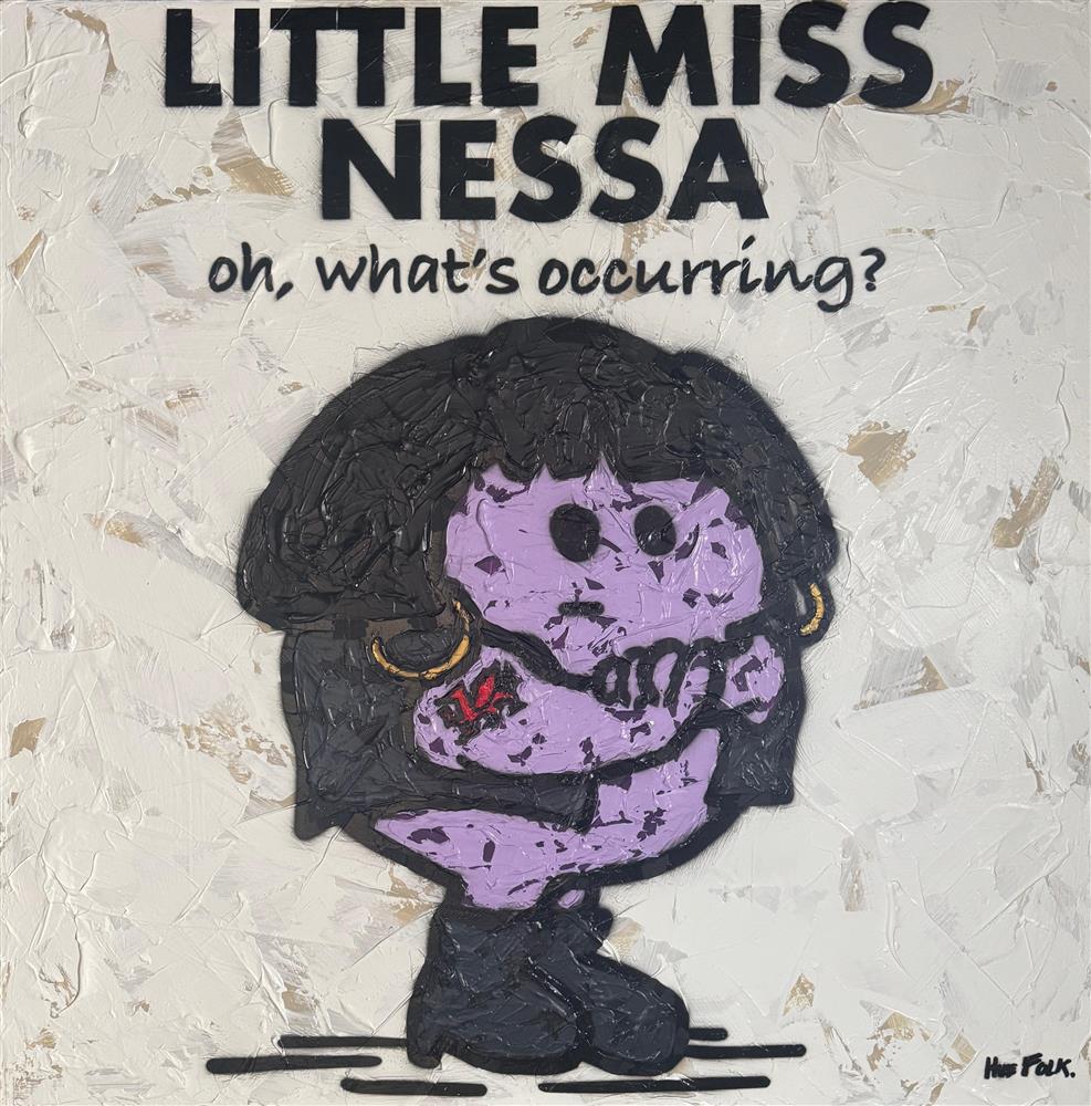 Hue Folk - 'Little Miss Nessa - The Untold Stories' - Framed Original Artwork