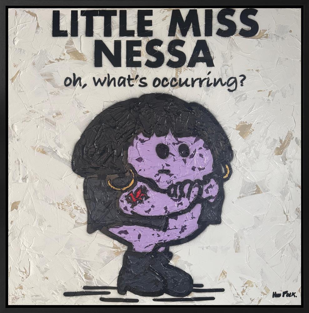 Hue Folk - 'Little Miss Nessa - The Untold Stories' - Framed Original Artwork