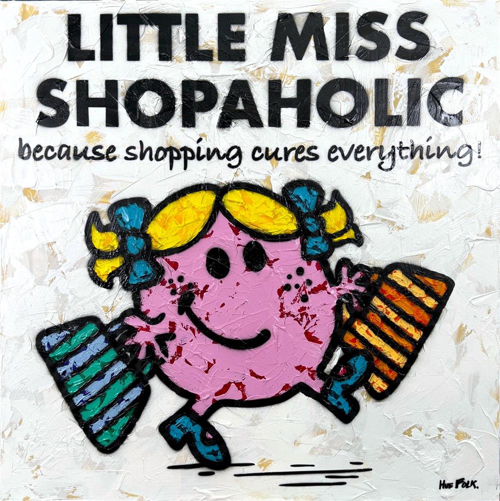 Hue Folk - 'Little Miss Shopaholic - The Untold Stories' - Framed Original Artwork