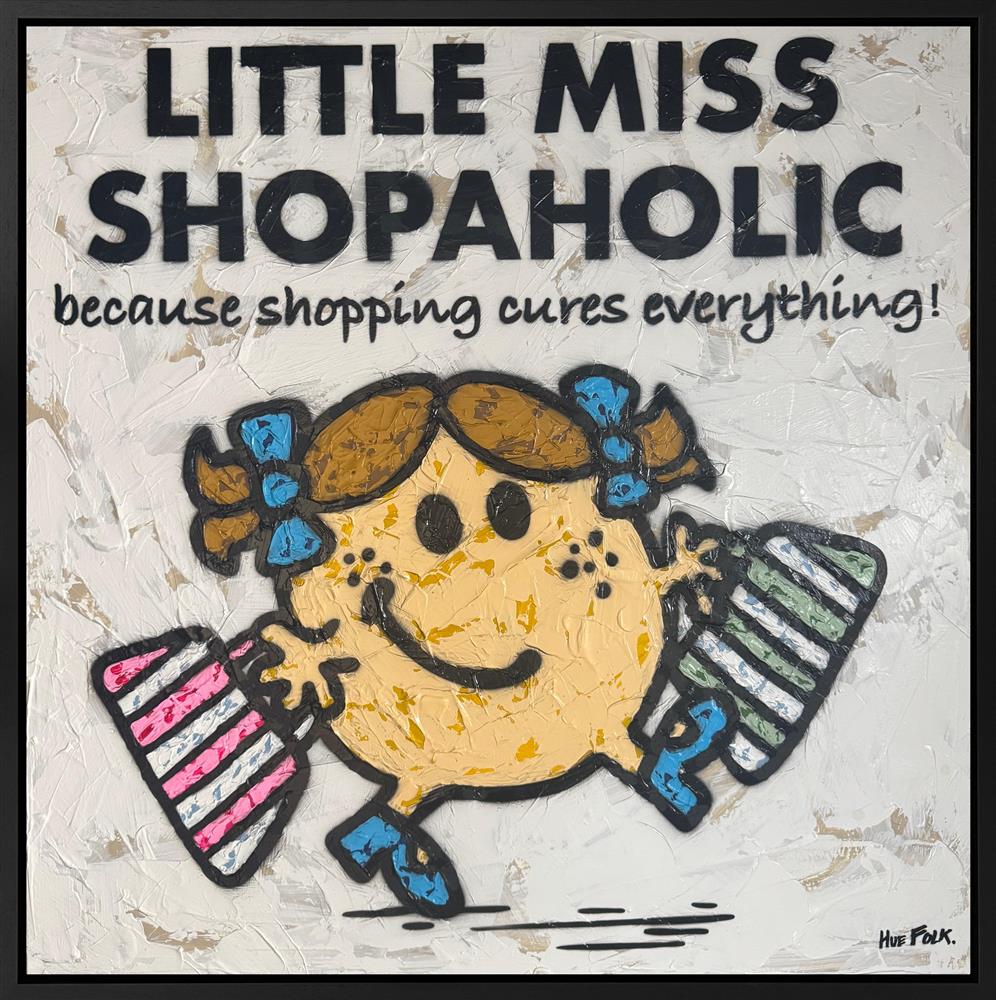 Hue Folk - 'Little Miss Shopaholic - The Untold Stories' - Framed Original Artwork