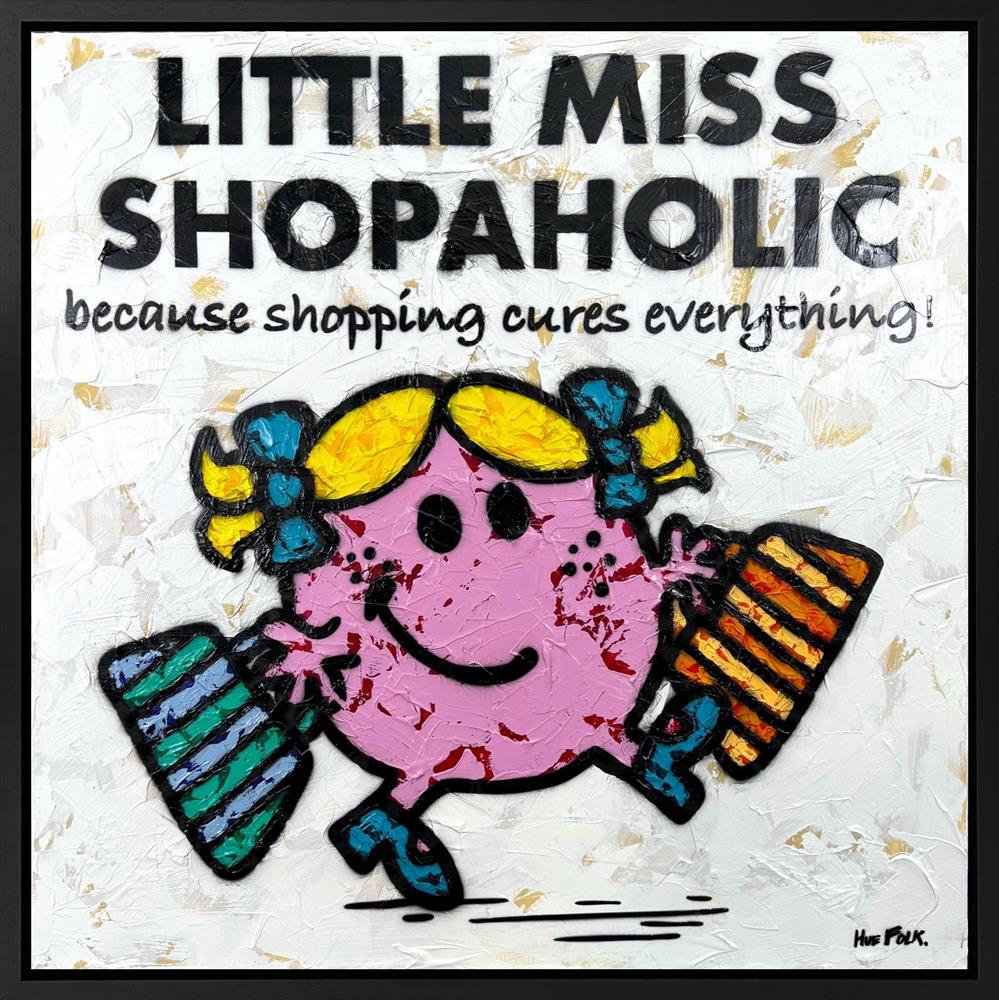 Hue Folk - 'Little Miss Shopaholic - The Untold Stories' - Framed Original Artwork