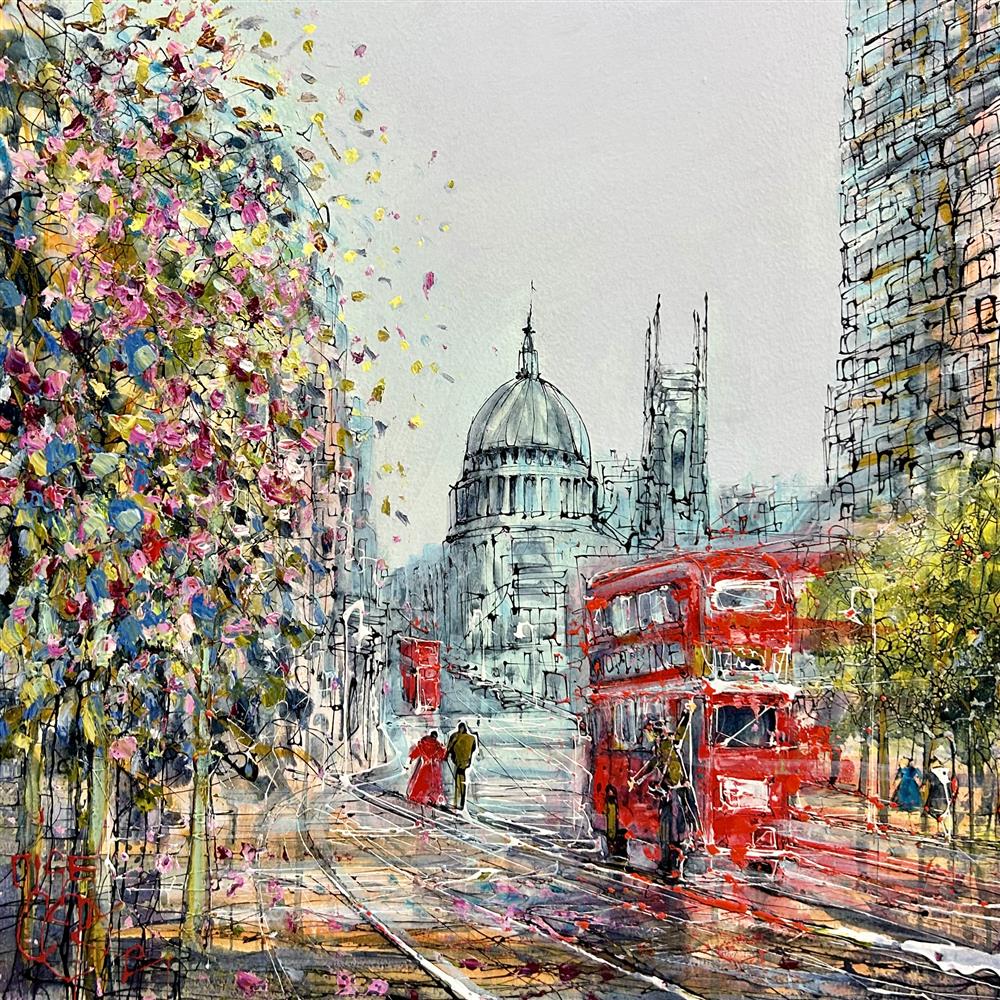 Nigel Cooke - 'London Icons' - Framed Original Artwork