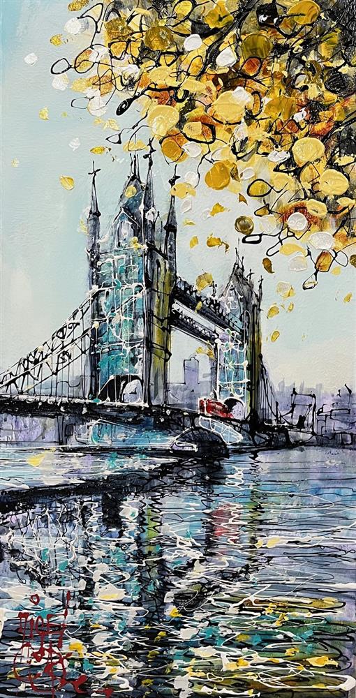 Nigel Cooke - 'London In The Fall' - Framed Original Artwork