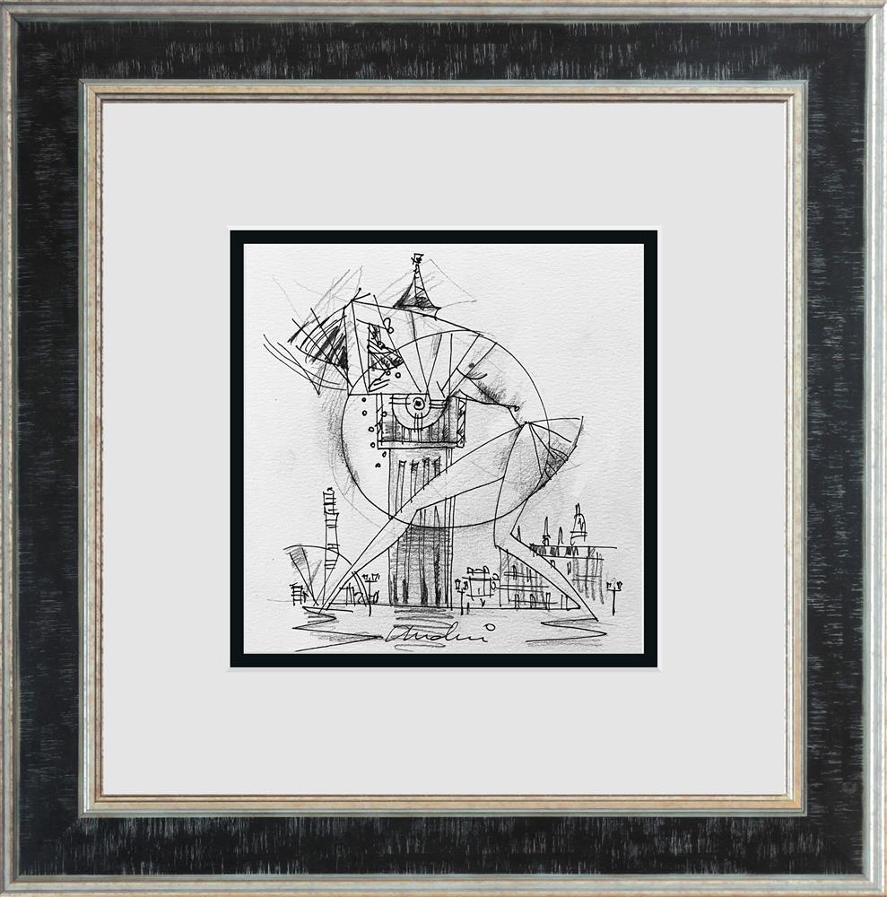 Andrei Protsouk - 'London Life Guards- Study' - Framed Original Art