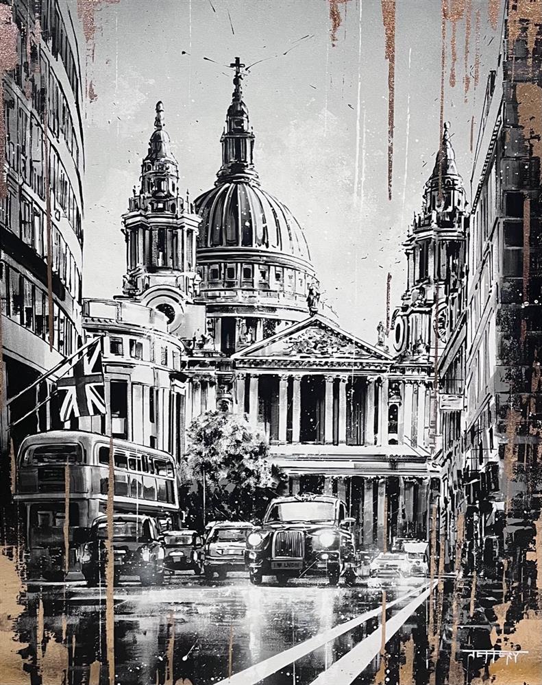 Ben Jeffery - 'London Rain' - Framed Original Art