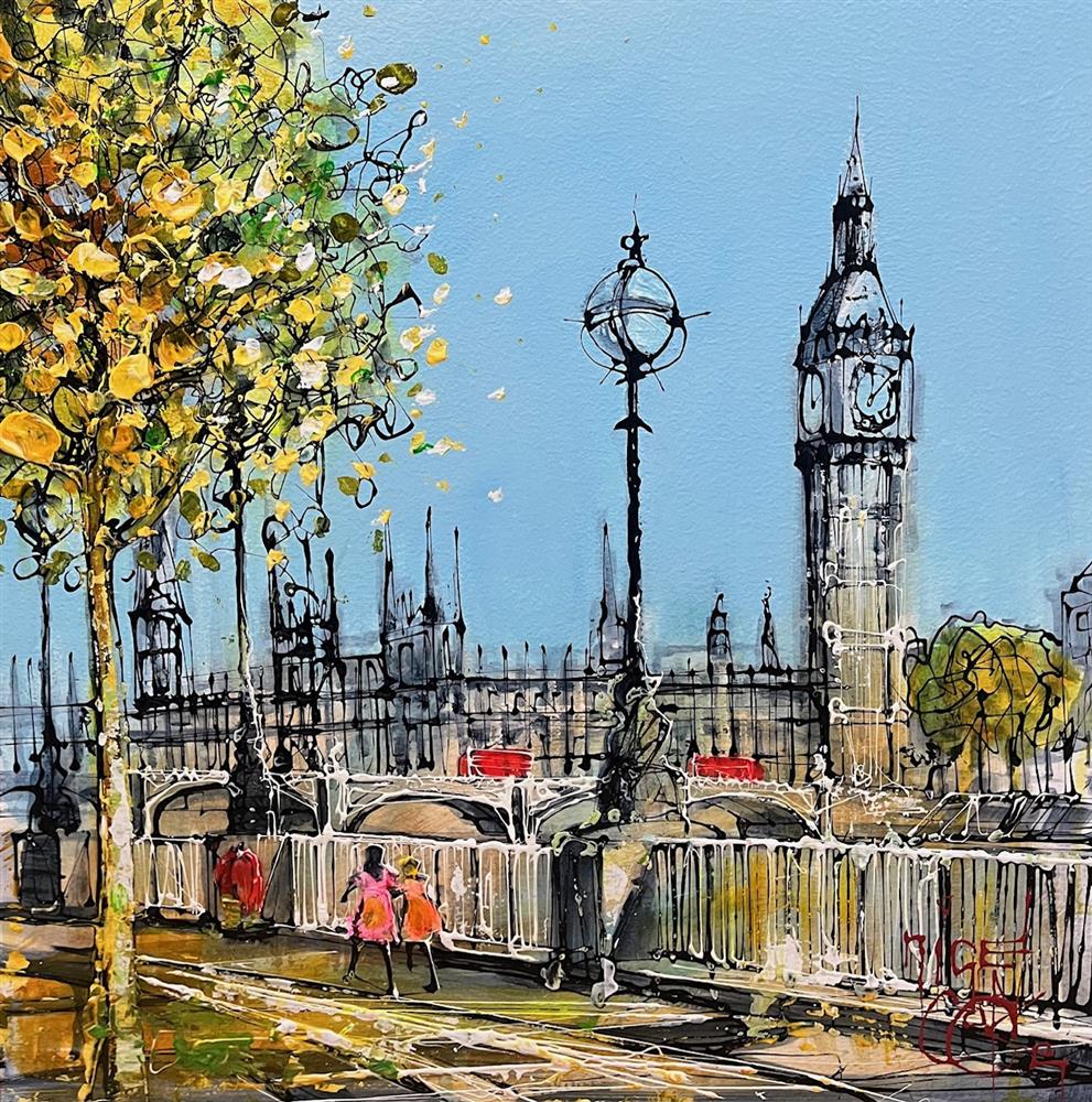 Nigel Cooke - 'London Sunshine' - Framed Original Artwork