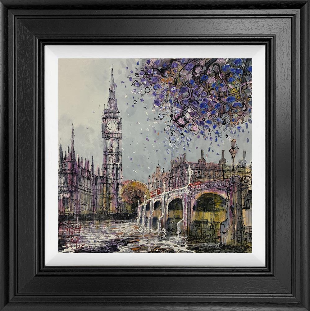 Nigel Cooke - 'London In Lavendar Light' - Framed Original Artwork