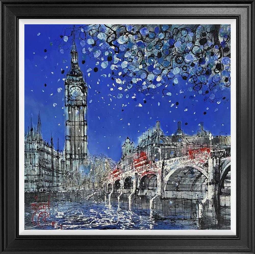 Nigel Cooke - 'London In Royal Blue' - Framed Original Artwork