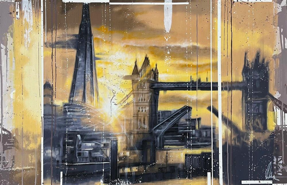 Kris Hardy - 'London's Last Light' - Framed Original Artwork