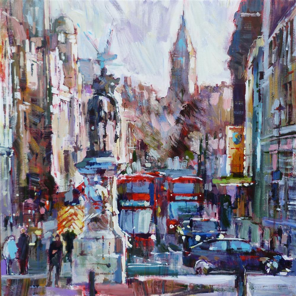 Colin Brown - 'London's Traffic' - Framed Original Artwork