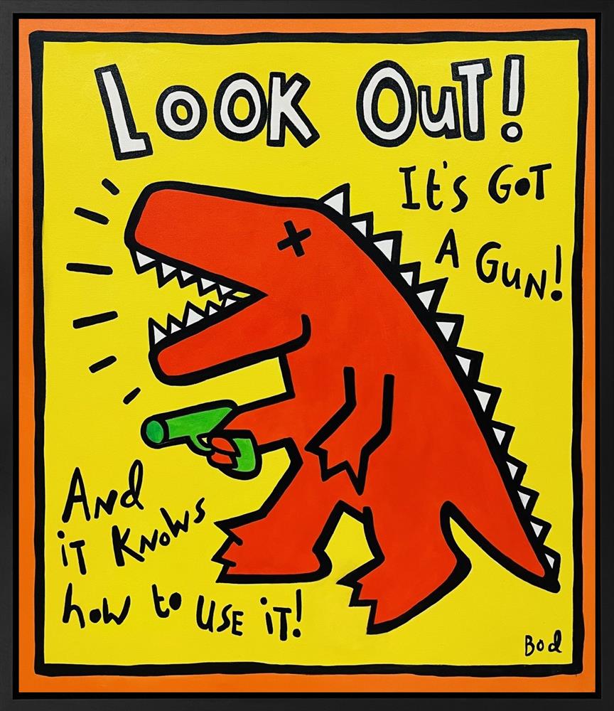 Michael Abrams - 'Look Out! - Bod Series' - Framed Original Artwork