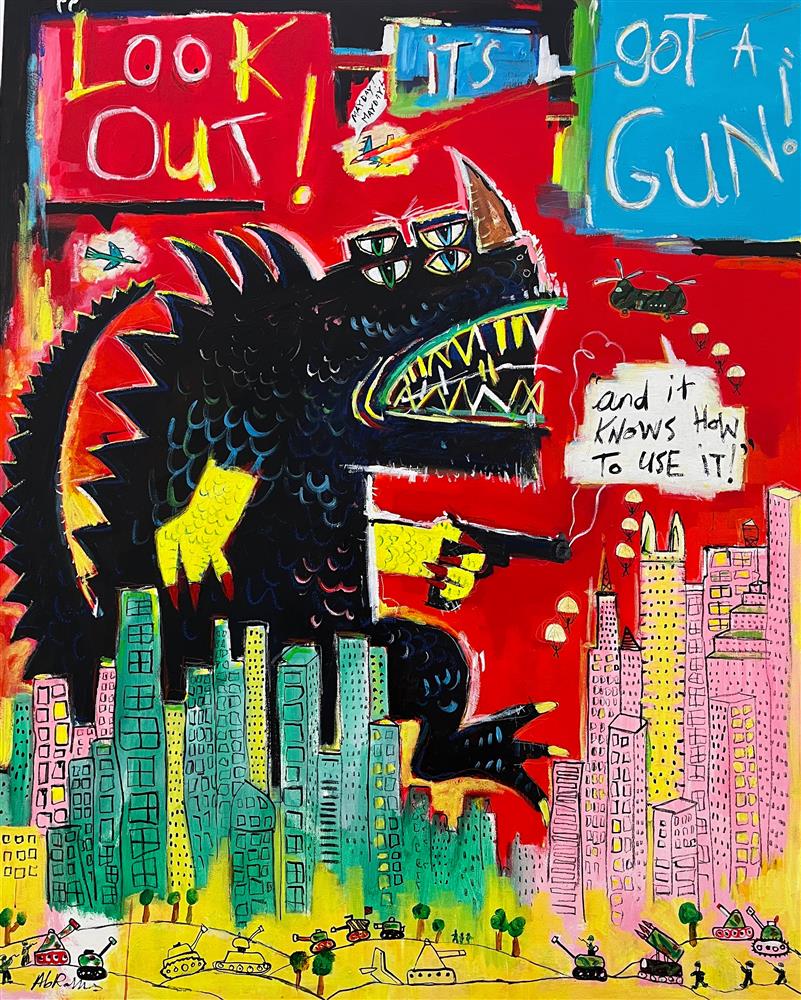 Michael Abrams - 'Look Out' - Large Scale Original Art