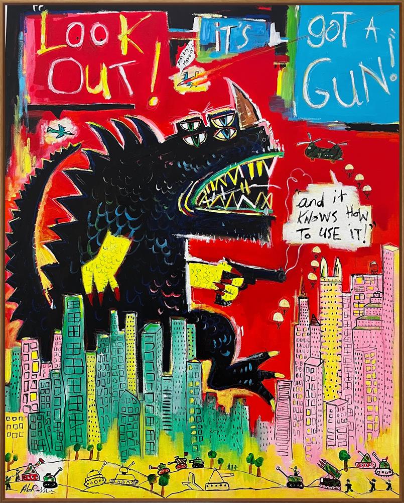 Michael Abrams - 'Look Out' - Large Scale Original Art