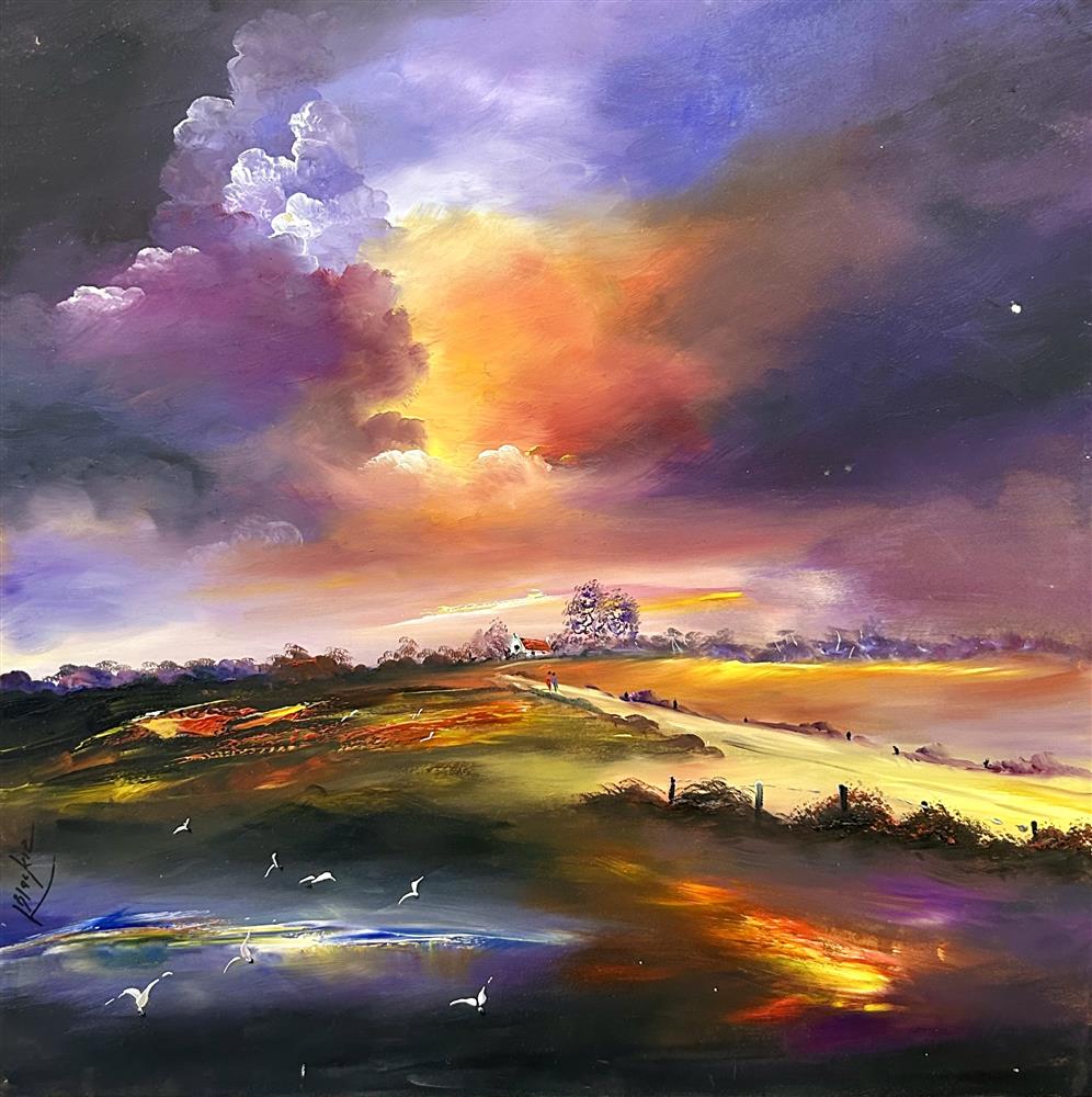 Lillias Blackie -  'Looking Back To Home' - Framed Original Art