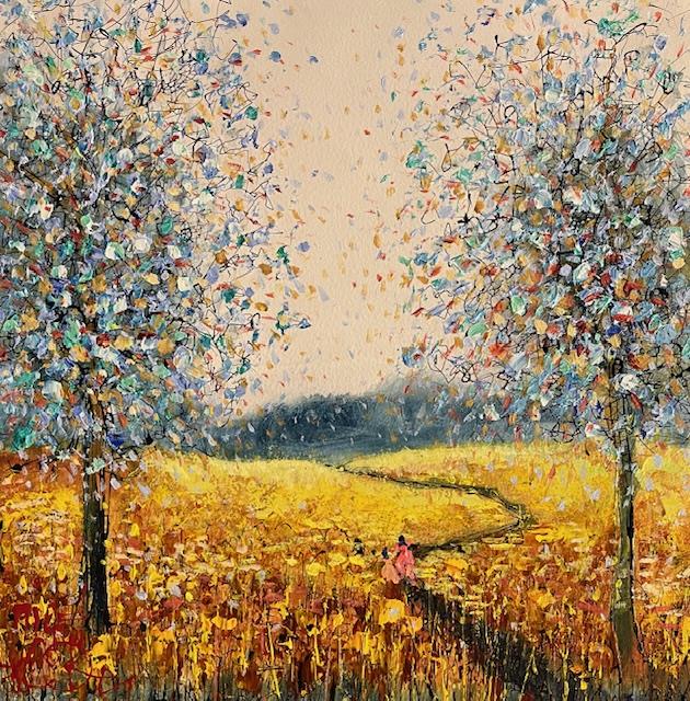 Nigel Cooke - 'Lost In The Meadow III' - Framed Original Artwork