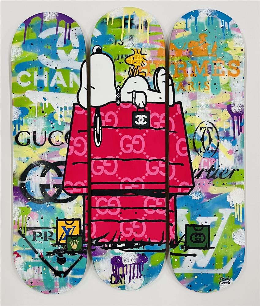 Emily Crook - 'Lost In Thought - Skatedeck' -  Original Wall Art