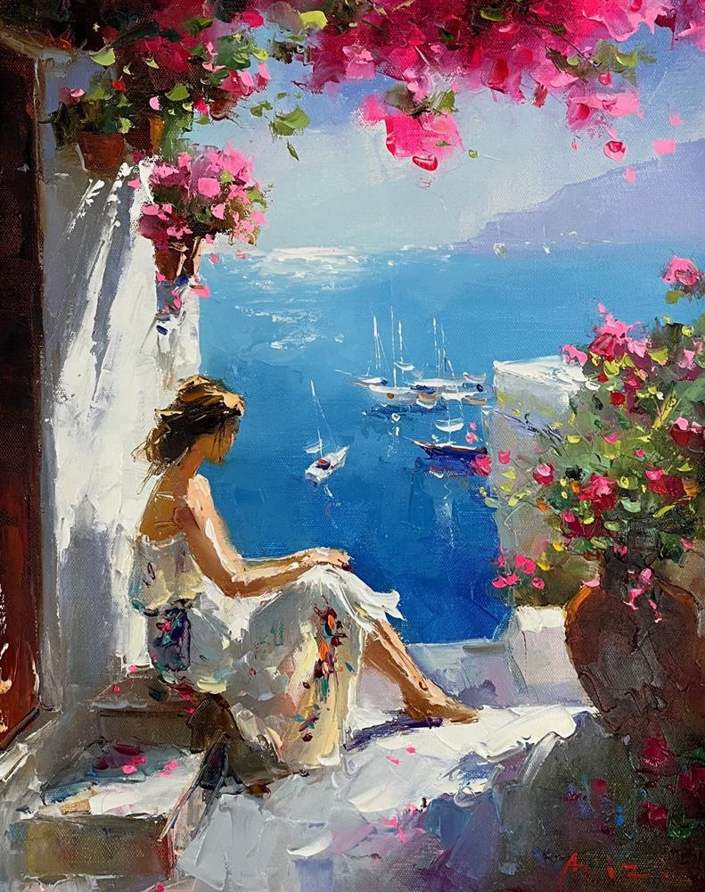 Aziz - 'Lost In Thoughts' - Framed Original Artwork