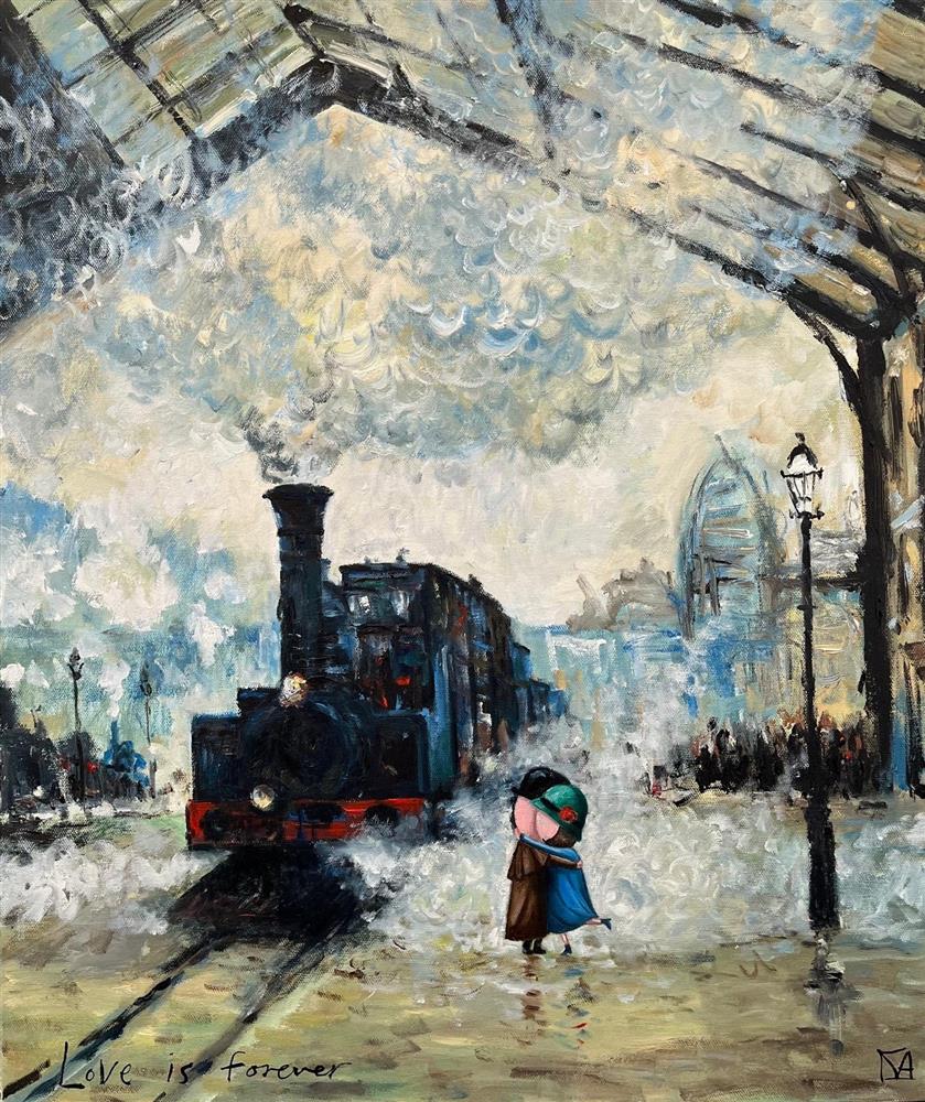 Michael Abrams - 'Love Is Forever' - Framed Original Art