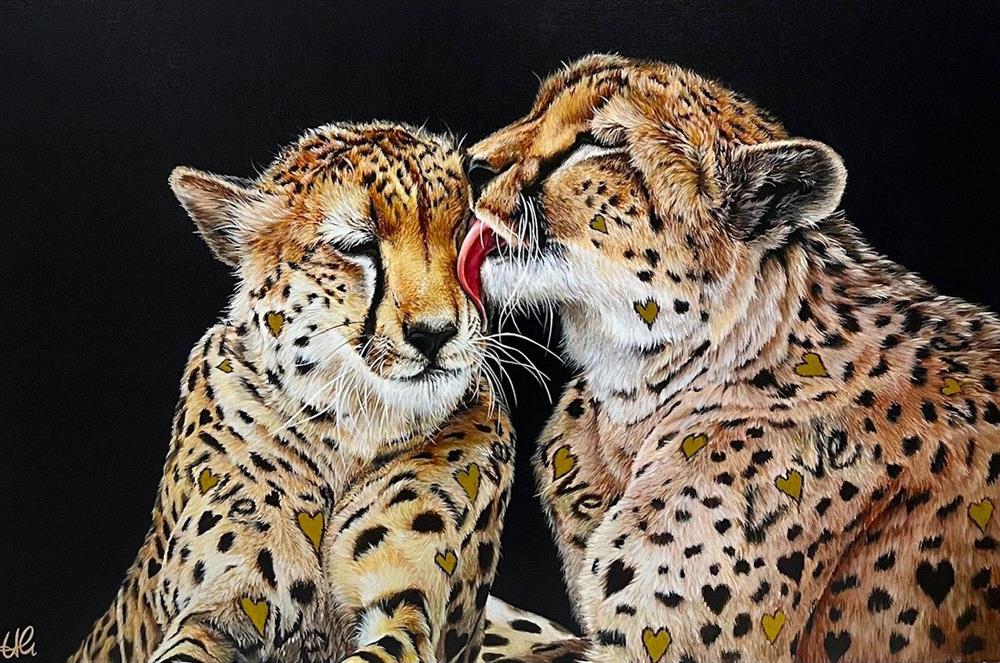 Hayley Goodhead - 'Love Is Golden' - Framed Original Artwork