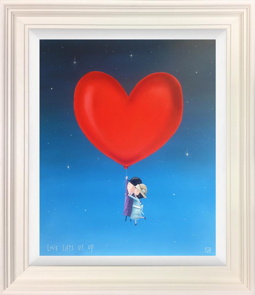 Michael Abrams - 'Love Lifts Us Up' - Framed Original Artwork