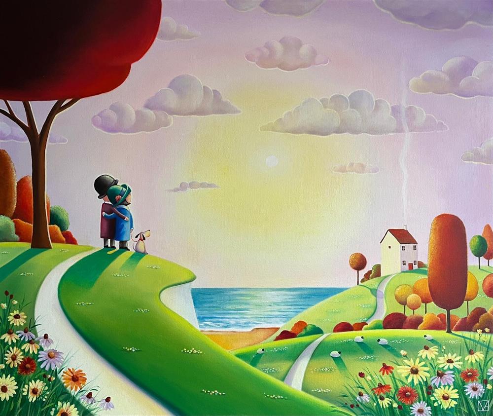 Michael Abrams - 'Love Lives Here' - Framed Original Artwork