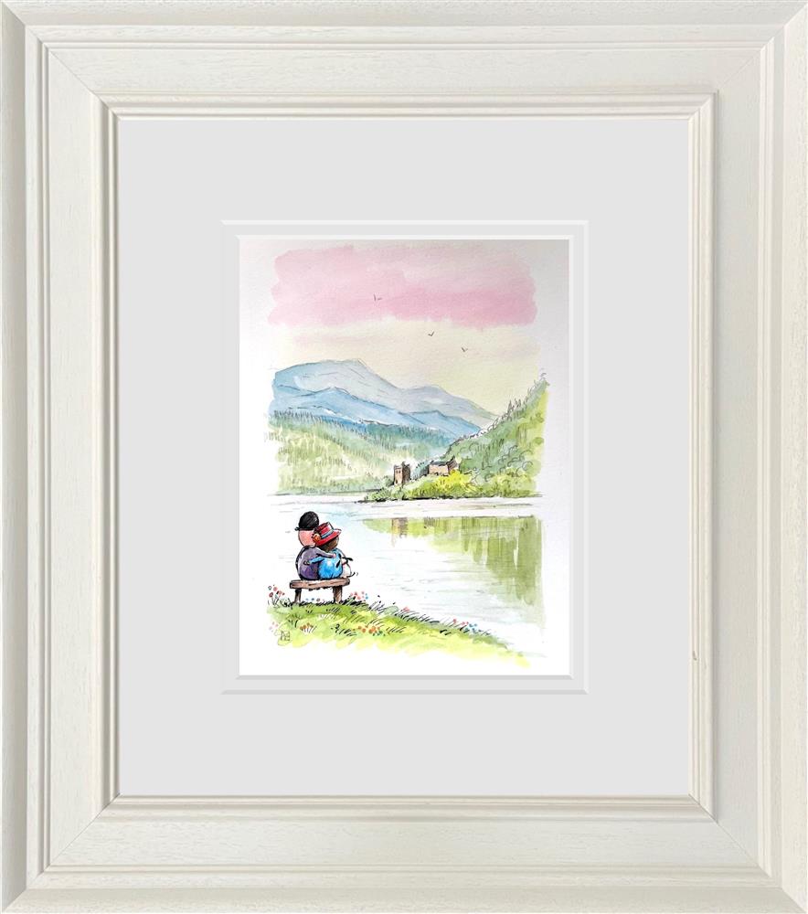 Michael Abrams - 'Love On The Loch - Study' - Framed Original Artwork