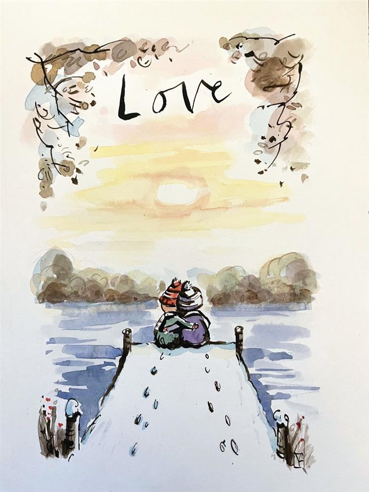 Michael Abrams - 'Love - Sketch' - Framed Original Art