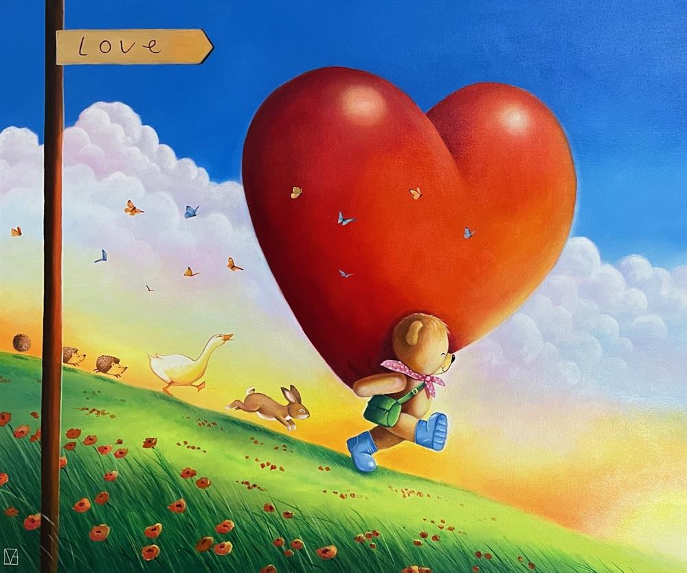 Michael Abrams - 'Love, The Gift I Carry' - Framed Original Artwork