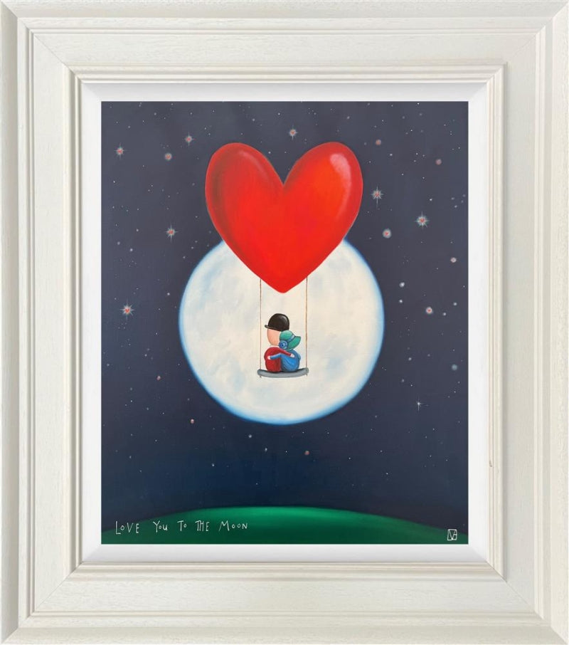 Michael Abrams - 'Love You To The Moon' - Framed Original Art