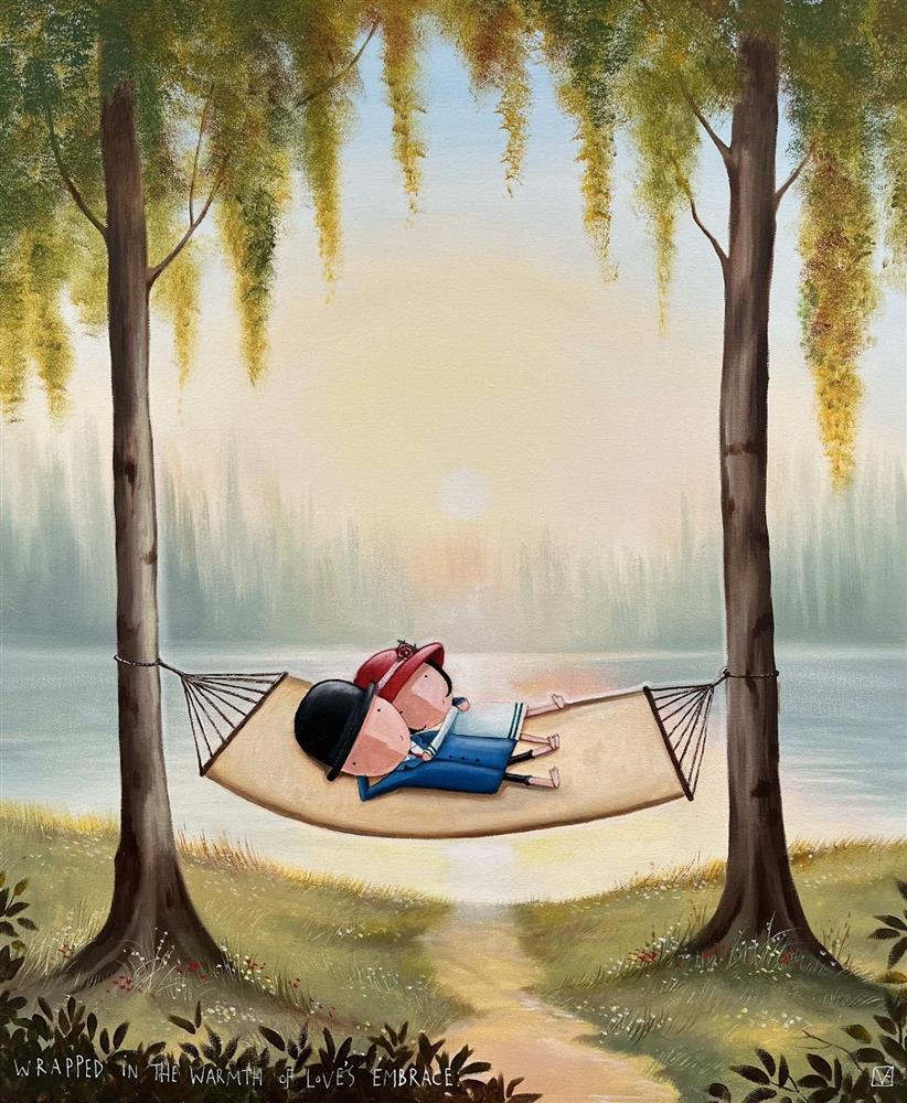 Michael Abrams - 'Loves Embrace' - Framed Original Art