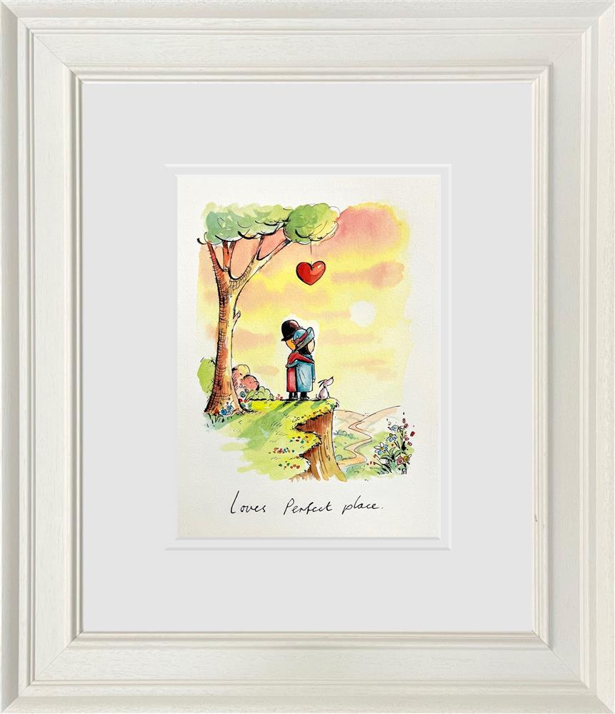 Michael Abrams - 'Loves Perfect Place' - Sketch - Framed Original Artwork