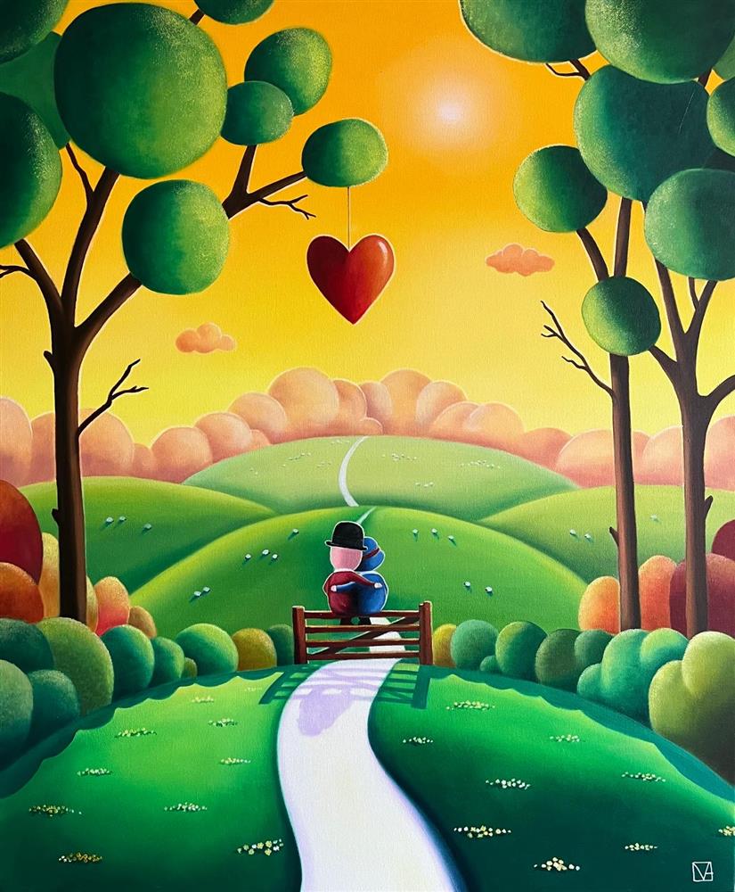 Michael Abrams - 'Loves Perfect Place' - Framed Original Artwork