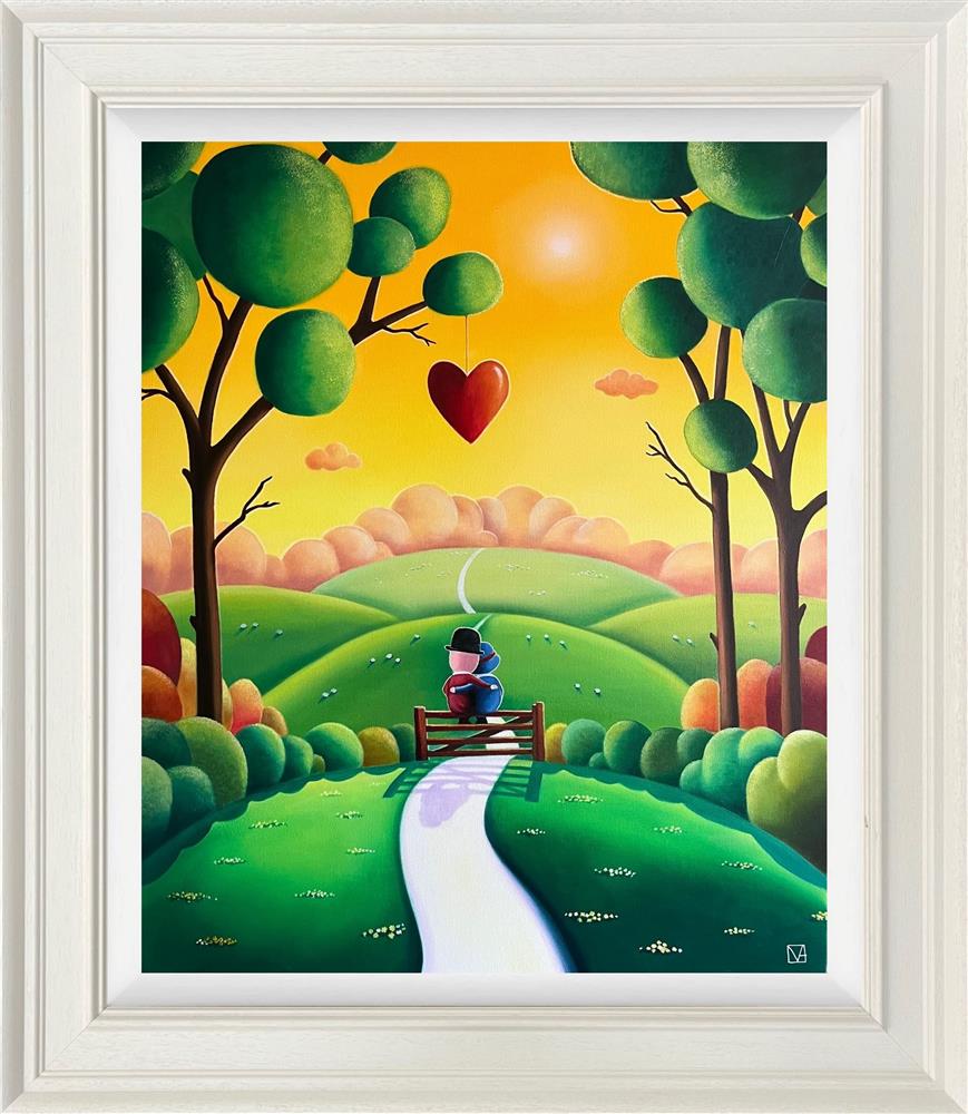 Michael Abrams - 'Loves Perfect Place' - Framed Original Artwork