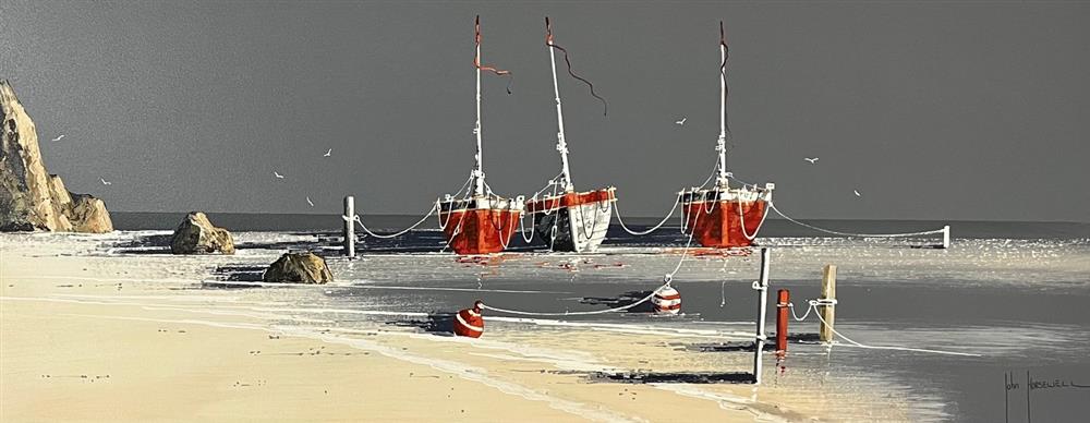 John Horsewell - 'Low Tide Reflections' - Framed Original Artwork