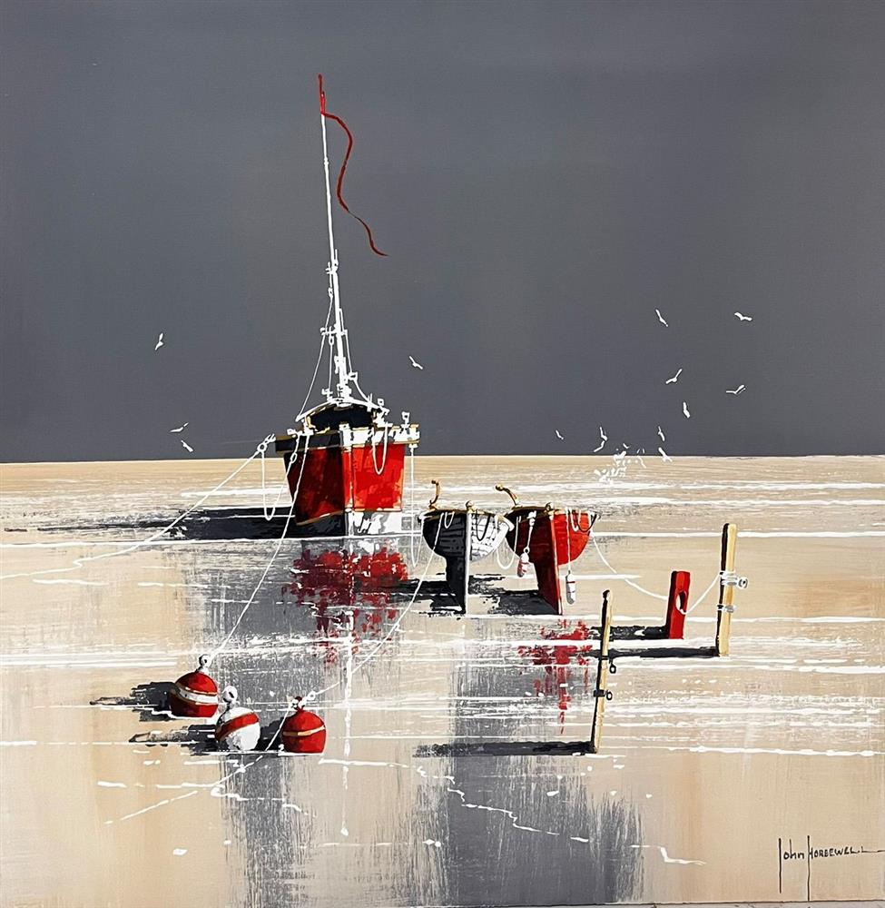 John Horsewell - 'Low Tide Reflections' - Framed Original Artwork