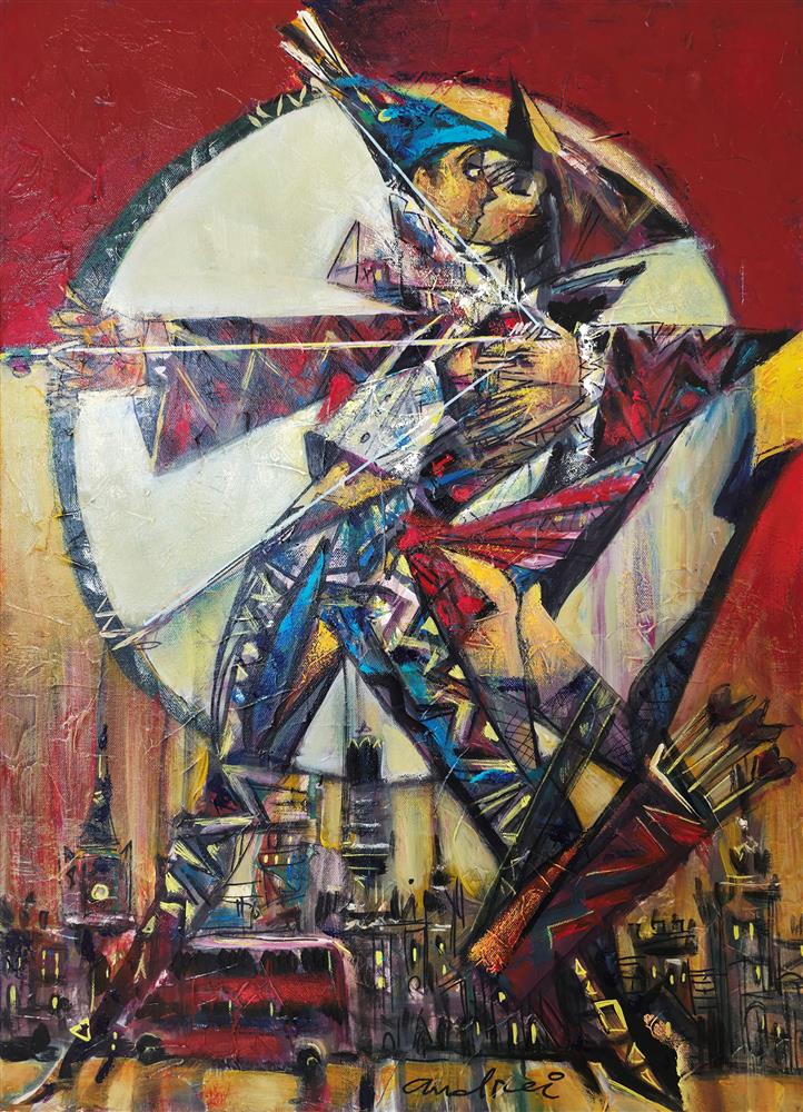 Andrei Protsouk - 'Lucky Shot' - Framed Original Artwork