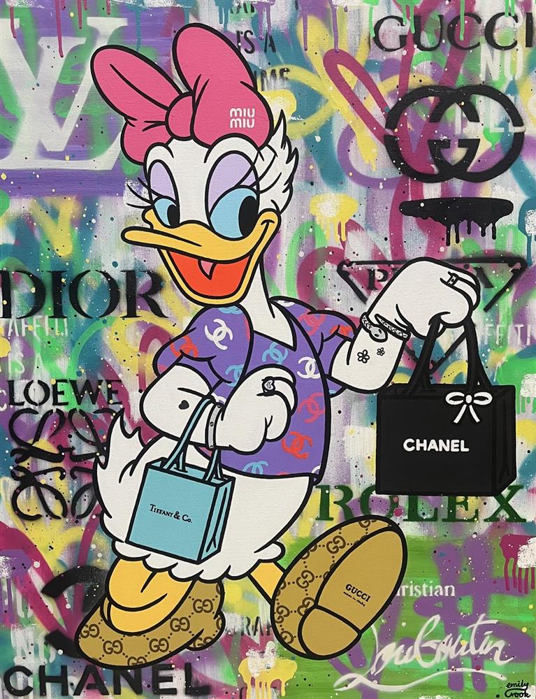 Emily Crook - 'Luxury Daisy' - Framed Original Art