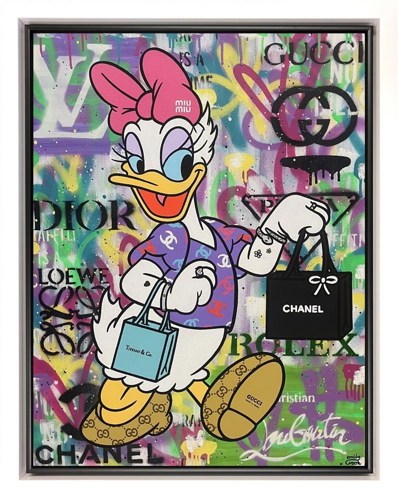 Emily Crook - 'Luxury Daisy' - Framed Original Art