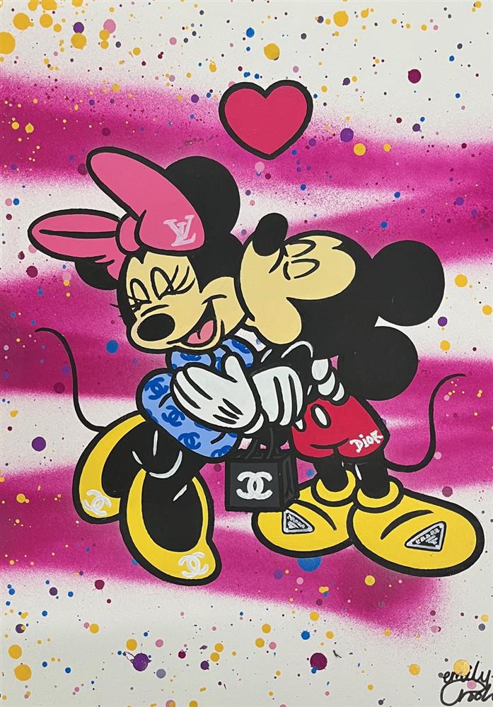 Emily Crook - 'Luxury Lovers - Study' - Framed Original Art