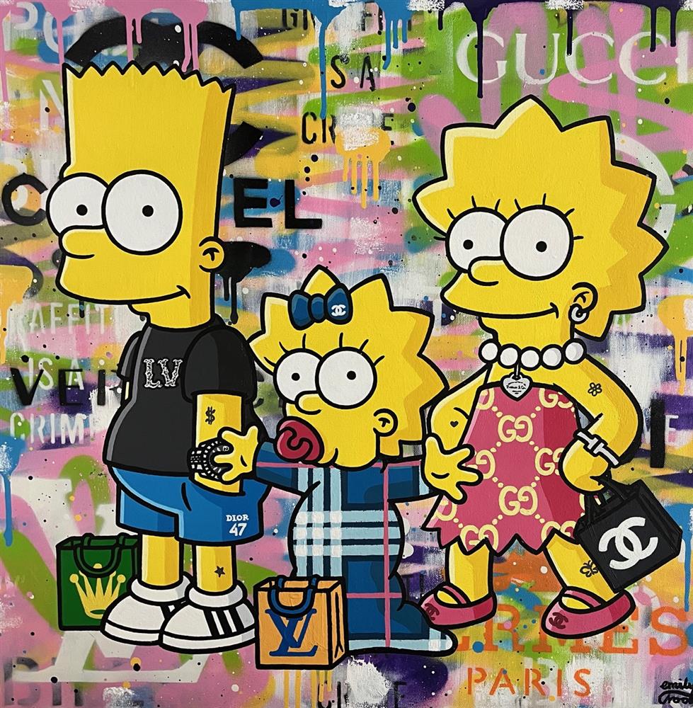 Emily Crook - 'Luxury Siblings' - Framed Original Art