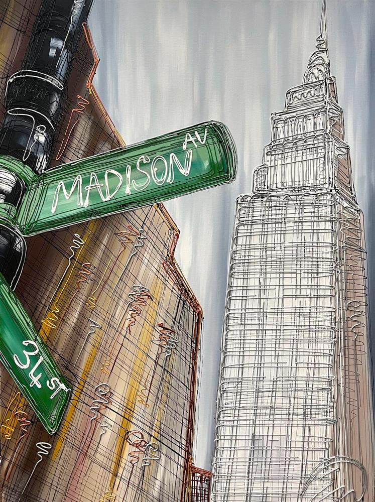 Edward Waite - 'Madison Avenue' - Framed Original Art