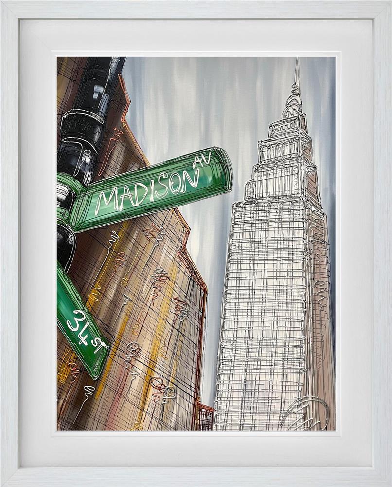 Edward Waite - 'Madison Avenue' - Framed Original Art