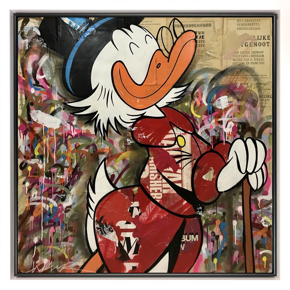 Michiel Folkers - 'Make Duckburg Great Again'  - Framed Original Artwork