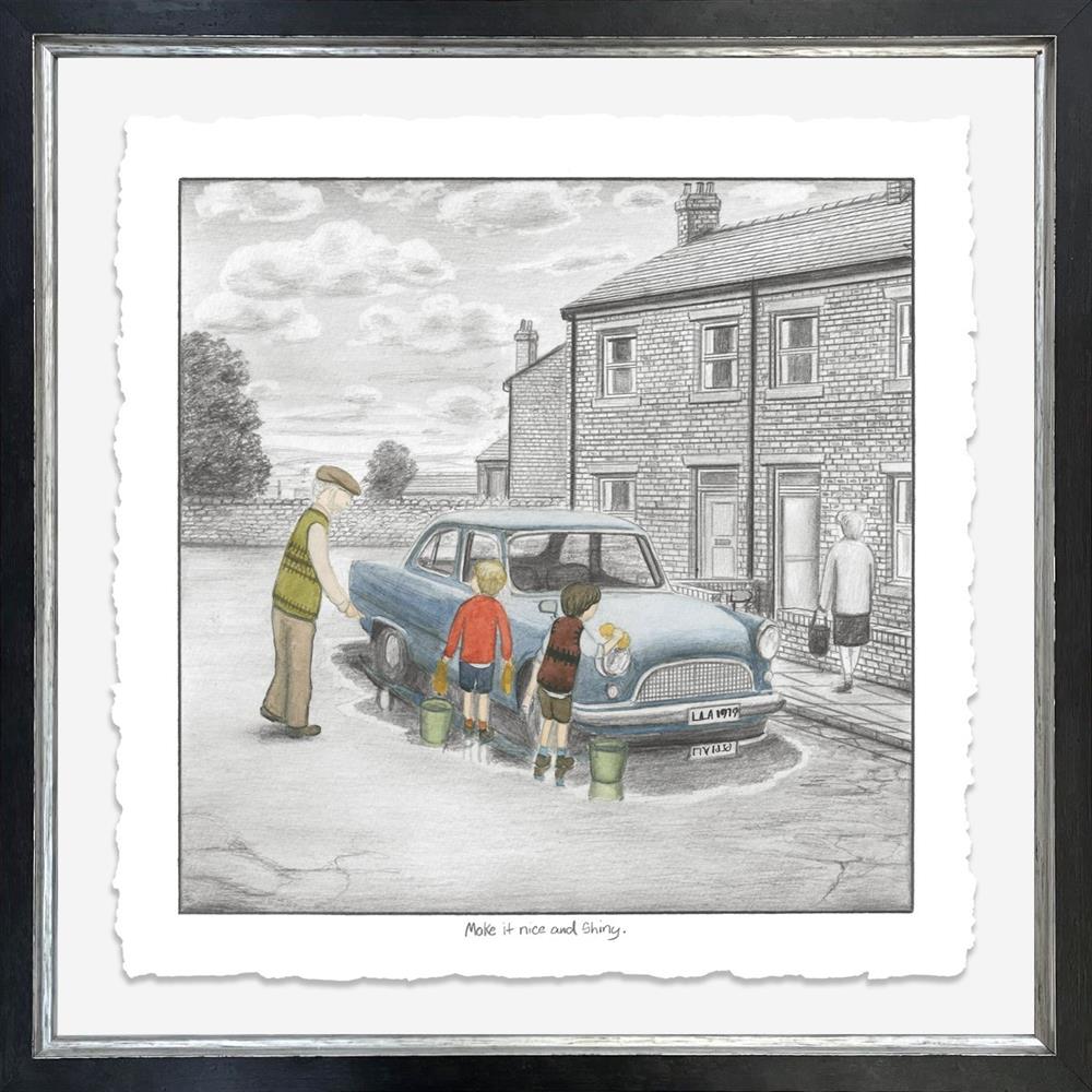 Leigh Lambert - 'Make It Nice And Shiny' - Deluxe Sketch' - Framed Limited Edition