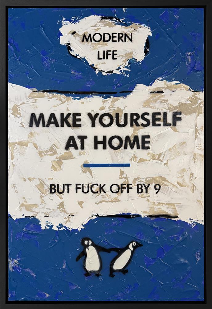 Hue Folk - 'Make Yourself At Home' - Framed Original Artwork