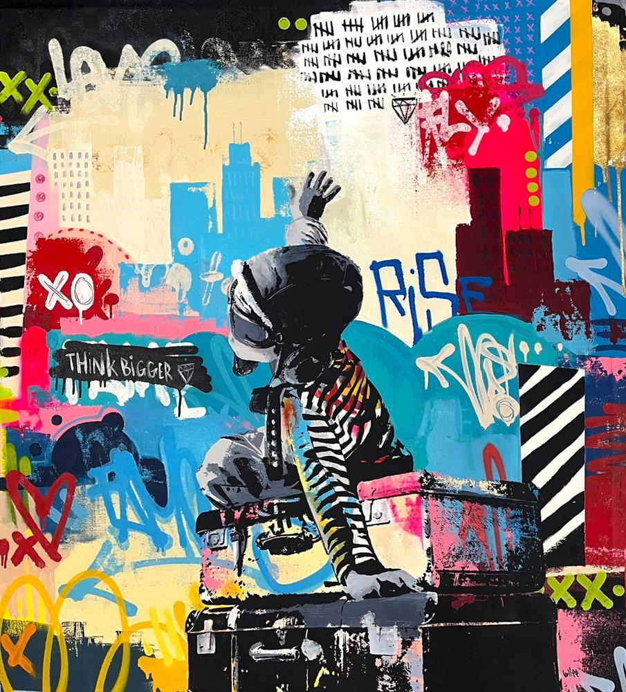 Bollee Patino - 'Making Moves' - Framed Original Artwork