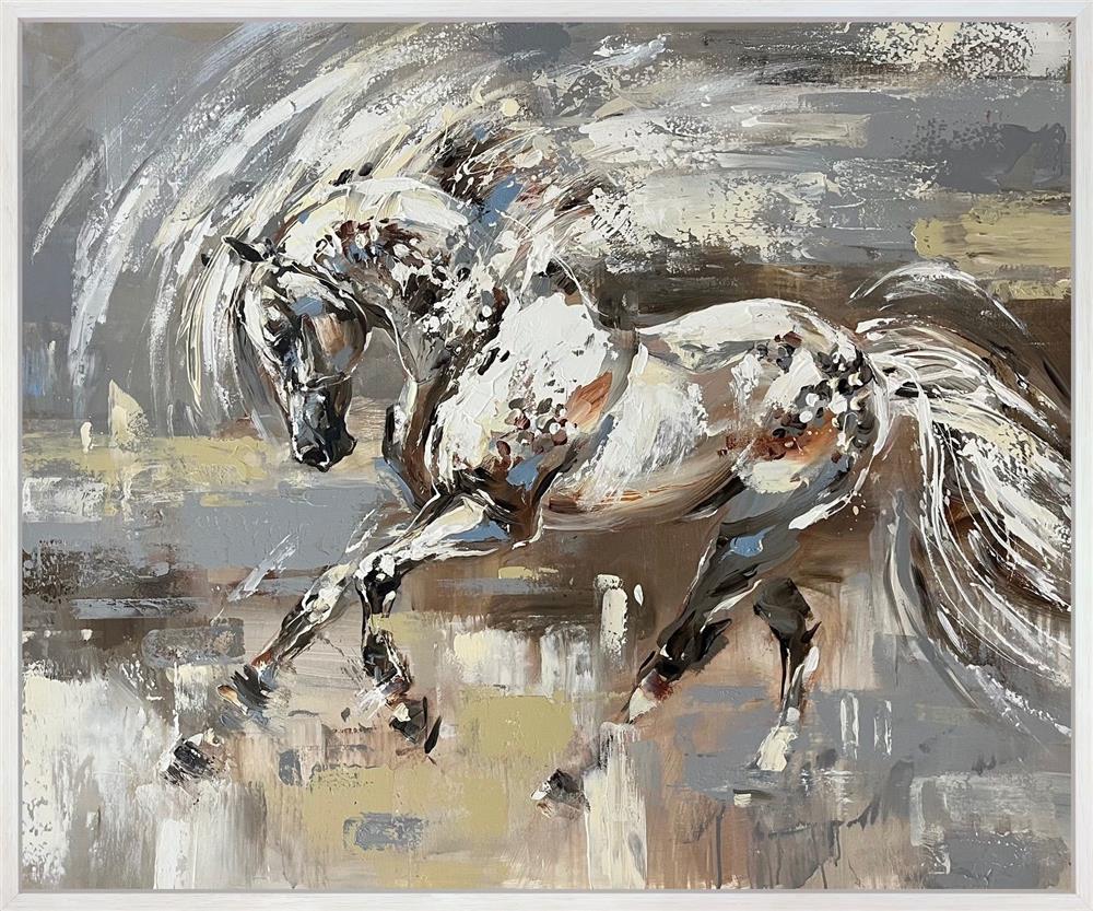 Anna Cher - 'Mane In The Storm' - Framed Original Artwork