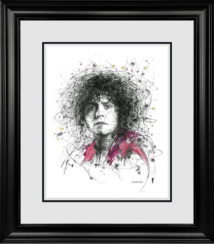 Scott Tetlow - 'Marc Bolan' - Framed Original Art
